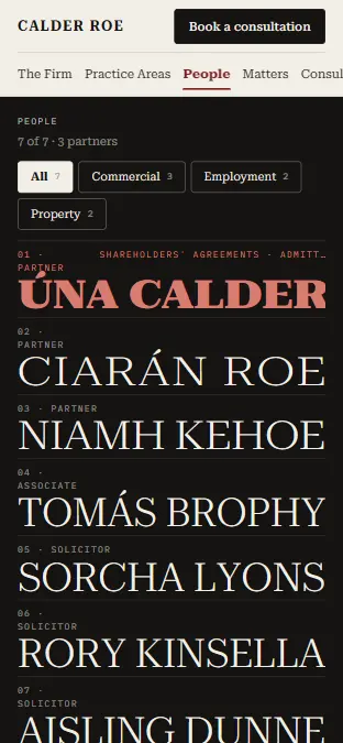 CALDER ROE — People, on a phone