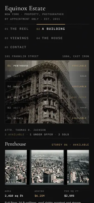 EQUINOX ESTATE — A Building, on a phone