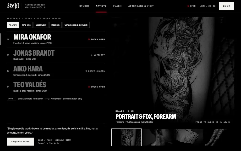 KOHL — Artists page