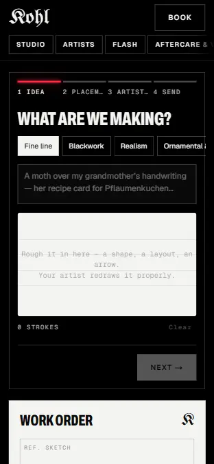 KOHL — Book, on a phone