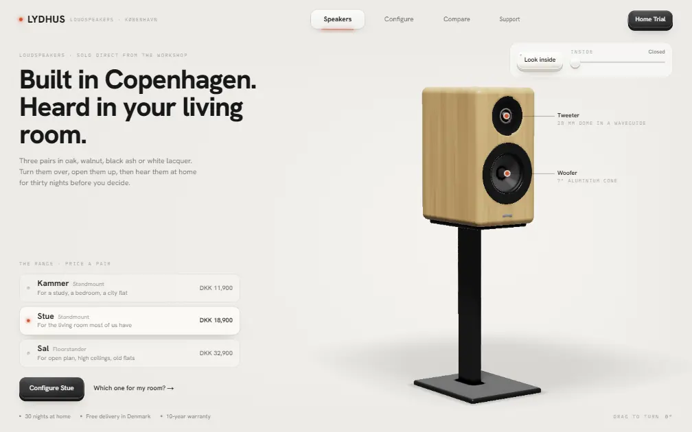 LYDHUS — an example Shopify website