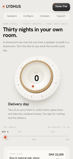 LYDHUS — Home Trial, on a phone