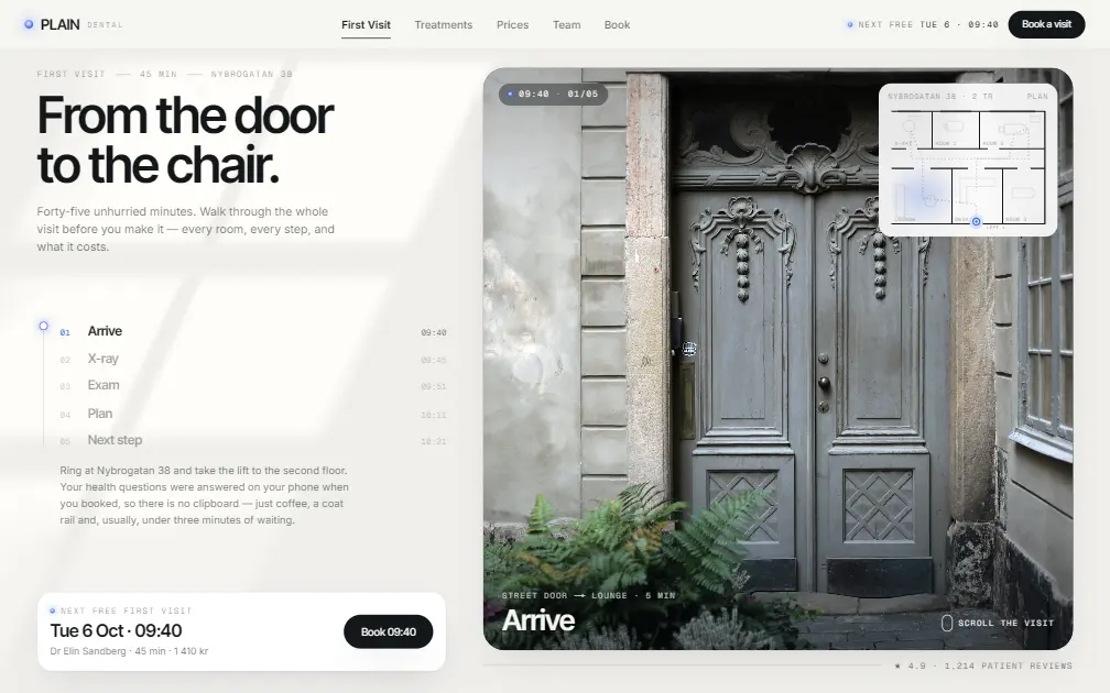 PLAIN — an example dental website