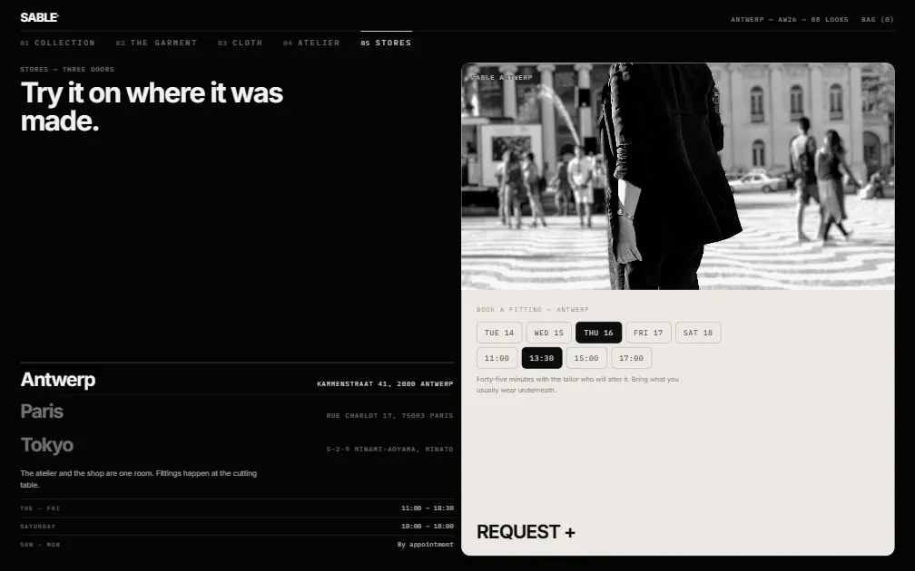SABLE — Stores page